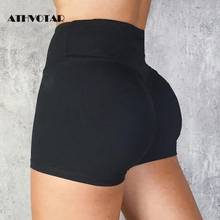 ATHVOTAR Push Up Shorts Women Casual Black High Waist Workout Shorts Summer Solid Color Fitness Shorts For Women 2024 - buy cheap