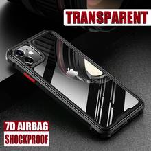 3D Luxury Armor Case For iPhone 11 Pro Max X XR XS Max 7 8 Plus SE2 Shockproof Bumper Transparent Full Phone Cover Cases Coque 2024 - buy cheap