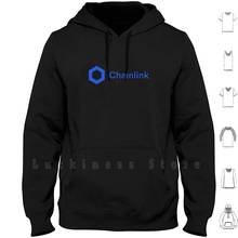 Chainlink Logo hoodies long sleeve Chain Link Bitcoin Crypto Ethereum Eos Ico Currency Money Litecoin Xrp Ripple 2024 - buy cheap