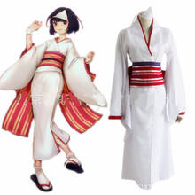 High Quallity Japanese Anime Noragami Nora Kimono Woman Cosplay Costume Kimono + Belt + Kowknot 2024 - buy cheap