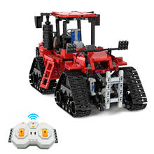1566Pcs MOC Dynamic Version 1:17 RC Farm Tractor Bricks DIY Accessores Building Blocks Kit 2024 - buy cheap