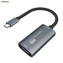 Dispositivo de captura de vídeo, 4k hd 1080p, gravador, captura de vídeo usb, placa de captura tipo c para hdmi-compatível com ps4 dvd, streaming ao vivo 2024 - compre barato