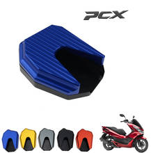 Motorcycle modified CNC PCX125 150 pcx expand side stand kickstand Expander extension mat pad forHonda pcx 125 150 2014-2019 2024 - buy cheap