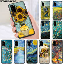 WEBBEDEPP-funda con calavera de Van Gogh para Samsung Note 8, 9, 10, S6, S7, S8, S9, S10, S10e, S20, ultra Edge Plus Lite 2024 - compra barato