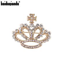 baiduqiandu New Arrival Rhinestones Crown Broch Pins  Fashion Dress Coat Accessories Cute Jewelry 2024 - buy cheap