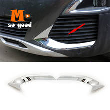 2017 2018 For Peugeot 3008 3008 GT 5008 ABS Chrome Mirror Car Head Front Fog Light Lamp Decoration Trim covers Car Styling 2024 - buy cheap