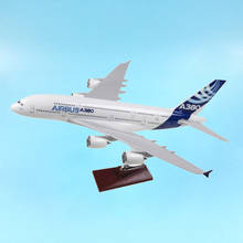 Avión de aleación de plástico fundido a presión, modelo de avión de 35cm a escala 1/250, Airbus A380 de Ireland Airbus, regalos de colección 2024 - compra barato