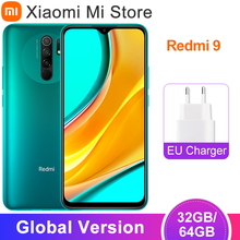 Смартфон Xiaomi Redmi 9, 3 ГБ 32 ГБ/4 ГБ 64 ГБ, Helio G80, камера 13 МП + 8 Мп, дисплей 6,53 дюйма FHD +, аккумулятор 5020 мАч 2024 - купить недорого