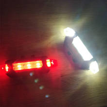 Zacro-luz trasera de bicicleta recargable por USB, lámpara de seguridad portátil de 3 colores, superbrillante 2024 - compra barato