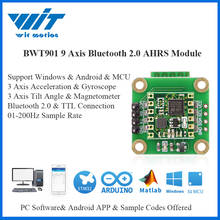 Witmotion-sensor de 9 eixos, bluetooth 2.0, bwt901, mems, ângulo de inclinação + aceleração + giroscópio + campo magnético, android/pc 2024 - compre barato