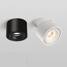 Lámparas de techo LED COB plegables, focos empotrables regulables de 7W y 10W, color negro/blanco, AC85-260V 2024 - compra barato