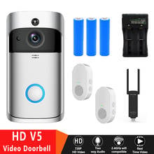 EKEN V5 Smart WiFi Video Doorbell Camera Visual Intercom With Chime Night vision WIFI Doorbell Camera IR Alarm Wireless Security 2024 - buy cheap