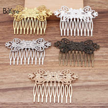 BoYuTe (5 Pieces/Lot) 76*55MM 10 Teeth Hair Comb Materials Diy Handmade Hair Jewelry Accessories 2024 - buy cheap
