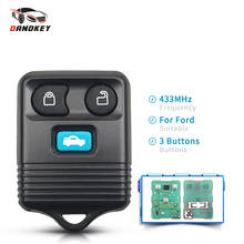 Dandkey chave de carro para ford transit mk6 2003-2012, substituição de 3 botões 2000 mhz, controle de conexão, entrada sem chave, capa escudo de chave 2024 - compre barato