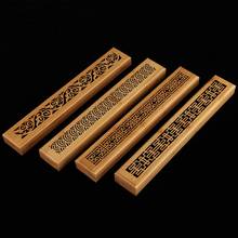 1pcs Natural Wooden Retro Incense Burner Carving Censer Joss-stick Holder Aromatherapy Bamboo Box Home Decor Crafts Gift 2024 - buy cheap