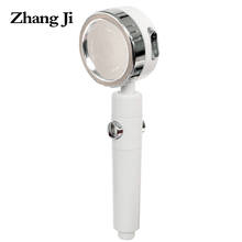 ZhangJi-Cabezal de ducha de 3 funciones, ducha de lluvia de alta presión, plástico ABS, ahorro de agua, desmontable de mano 2024 - compra barato