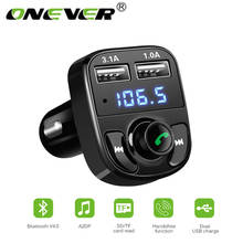 Handsfree Car Wireless LCD Car MP3 Player USB Charger FM Modulator Stable FM Transmitter Bluetooth Kit Car Accessories TiOODRE 2024 - buy cheap