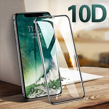 Protector de cristal templado 10D para iPhone, Protector de pantalla de vidrio para modelos 11, 12 Pro Max, 12 Mini, XS Max, X, XR, 8, 7, 6s, 6 Plus, SE 2020 2024 - compra barato