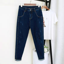 Spring Autumn Vintage Boyfriend Jeans For Women High Waist Denim Jeans Ladies Ripped Pencil Jeans Woman Trousers Plus Size 5XL 2024 - buy cheap