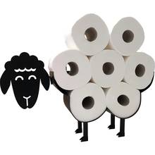 Soporte de rollo de papel higiénico de oveja negra, soporte de almacenamiento de papel tisú de pie libre, herramienta de cocina, novedad 2024 - compra barato