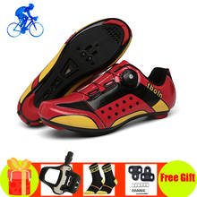 Men Cycling Shoes Road Self-locking Breathbale Bicycle Racing Sneakers SPD-SL Pedals Outdoor Sport Athletic Road Bike Footwear 2024 - buy cheap