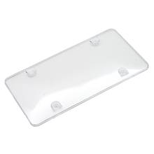 Placas de licença do carro quadro escudos design novidade placa cobre quadro inquebrável cobre transparente capa da placa de licença 2024 - compre barato