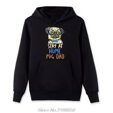 Sudadera con capucha para hombre, prenda deportiva con estampado de perro, estilo Casual, ropa de calle con forro polar, diseño divertido de Pug Dad 2024 - compra barato