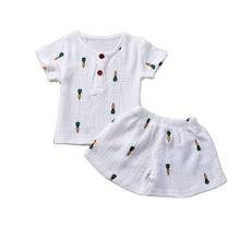 2020 Summer Cute Cartoon Children 's Clothing Boys And Girls Cotton Top   Pants 2-Piece Set Children 's Casual Sportswear Set 2024 - buy cheap