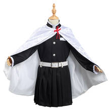 Demônio slayer: kimetsu não yaiba tsuyuri kanawo cosplay traje crianças meninas uniforme vestido roupas manto carnaval de halloween terno 2024 - compre barato