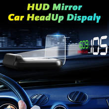 HUD Mirror Car LED Head Up Display Windshield Speed Projector Security Alarm Water Temp Overspeed KMH RPM Voltage Speedometer 2024 - buy cheap