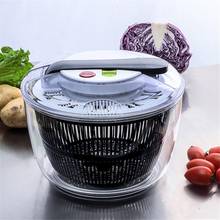 Cuenco deshidratador de verduras para ensaladas, versátil, giratorio de gran capacidad para lavar frutas, escurridor para suministros de cocina 2024 - compra barato