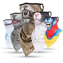 3D Animal Neck Gaiter Warmer Windproof Face Mask Scarf for Ski Halloween Costume Cycling Scarf Headwear Face Scarf 2024 - buy cheap