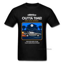 Out Time T-shirt Men Back To The Future TShirt 2019 New Marty Delorean Tops & Tees 100% Cotton Moto Biker T Shirt Fiction Movie 2024 - buy cheap