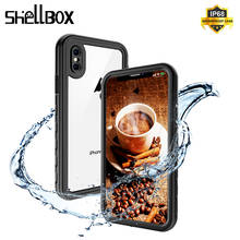 Shellbox impermeável caso do telefone para o iphone xr x xs max à prova de água natação coque capa para iphone 11 pro max caso subaquático 2024 - compre barato