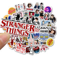 10/50pcs Pack Stranger Things Stickers Waterproof PVC Skateboard Snowboard Motorcycle Bicycle Guitar Laptop Sticker Kids Toys 2024 - buy cheap