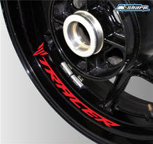 Adesivo para logotipo de roda de motocicleta, adesivo à prova d'água com reflexo para o interior da roda do pneu yamaha tracer 2024 - compre barato