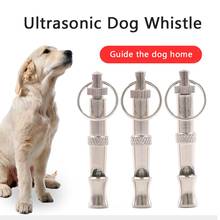 Silbato de entrenamiento para perros, repelente de sonido ultrasónico, antiladridos, suministros para mascotas, llavero, 2 unidades 2024 - compra barato
