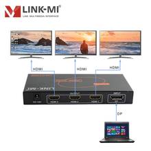 LINK-MI-empalmador multipantalla STV03 UHD 1x3, con 1 señal DP en 3, controlador de pared de vídeo con salida HDMI 2024 - compra barato