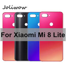 Корпус Mi8 Lite для Xiaomi Mi 8 Lite, стеклянная задняя крышка для задней панели батареи, Корпус задней двери для Xiaomi MI 8X/Mi8, молодежный чехол для батареи 2024 - купить недорого