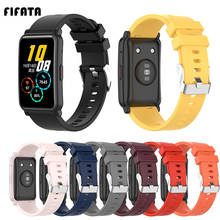 Fifata 20mm colorido macio silicone esporte cinta para huawei honor es/xiaomi huami amazfit gts/bip/bip u/garmin venu pulseira de relógio 2024 - compre barato