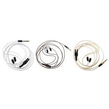 Кабель MMCX для Shure SE215 SE315 SE535 SE846 наушники кабели для наушников шнур для xiaomi iphone Android 2024 - купить недорого