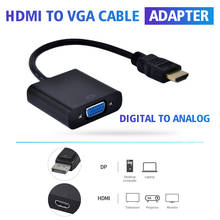 HDMI-compatible to VGA Adapter Digital to Analog Converter Cable For Xbox PS4 PC Laptop TV Box to Projector Displayer HDTV 2024 - buy cheap