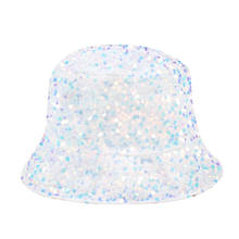 Sombrero de cubo con lentejuelas para hombre y mujer, sombrero de pescador, de ala ancha, para el sol, moda japonesa, Panamá 2024 - compra barato
