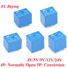 DC Power Relay 3V 5V 9V 12V 24V 10A SRD-03VDC-SL-C SRD-09VDC-SL-C  SRD-05VDC-SL-A  SRD-12VDC-SL-A SRD-24VDC-SL-A 4Pin 5Pin 2024 - buy cheap