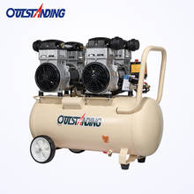 750W*2-50L Silent air compressor air pump oil-free small air compressor woodworking paint portable air pump 2024 - buy cheap