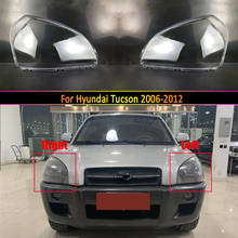 Car Headlight Front Glass Lens Caps Headlight Cover Auto Light Lampshade  For Hyundai Tucson 2006 2007 2008 2009 2010 2011 2012 2024 - buy cheap