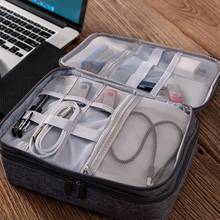 3-layer Electronics Storage Bag Gadget Organizer Multi-functional Digital Devices Organizer Data Cable Storage Case 2024 - buy cheap