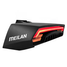 Meilan-luz trasera X5 para bicicleta, foco LED inalámbrico con control remoto, intermitente, recargable vía USB, para ciclismo de montaña o carretera 2024 - compra barato