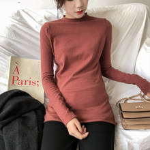 Spring and autumn and winter new pregnant sweater sweater bottoming shirt Slim thin elastic soft comfortable maternity dress 2024 - buy cheap