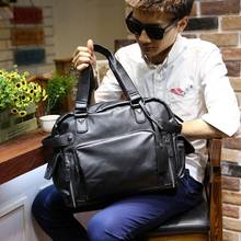 Men's Bag Casual Shoulder Bag Messenger Bag Handbag Short Trip Fashion Leather Men's Travel Bag 2024 - buy cheap